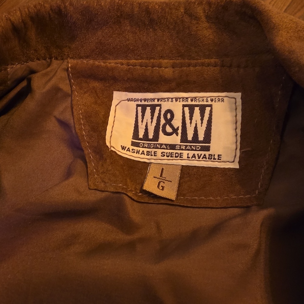 Vintage Washable Brown Suede Women's Jacket - Picture 7 of 7